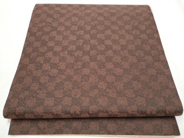 平和屋着物●両面 六通柄袋帯 唐織 辻が花 正絹 逸品 CABC5403hy