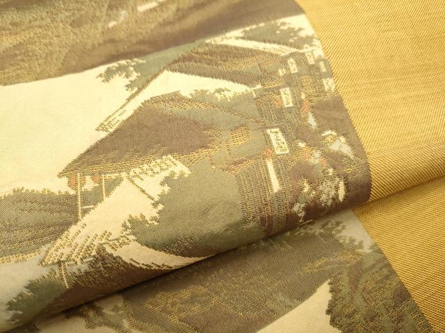 平和屋着物●名門木屋太 今河織物 六通柄袋帯 日本百景 正絹 逸品 CABC5413hy