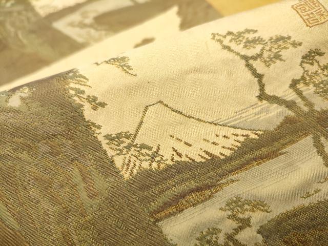 平和屋着物●名門木屋太 今河織物 六通柄袋帯 日本百景 正絹 逸品 CABC5413hy