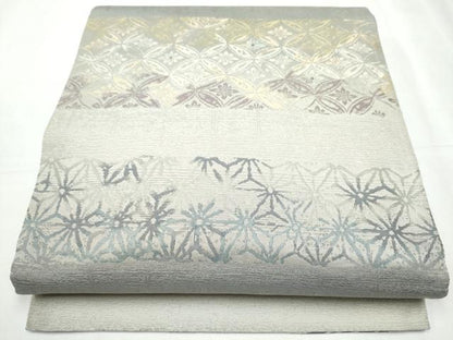 平和屋着物●両面 六通柄袋帯 枝木の実 金糸 正絹 逸品 CABC5472hy