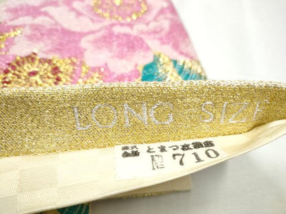 平和屋着物●六通柄袋帯 詩緒里 金糸 正絹 逸品 CABC5484hy