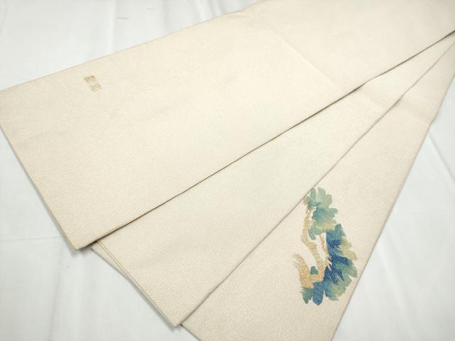 平和屋着物●太鼓柄袋帯 綴れ 松彩 金糸 正絹 逸品 CABC5511hy