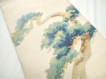 平和屋着物●太鼓柄袋帯 綴れ 松彩 金糸 正絹 逸品 CABC5511hy