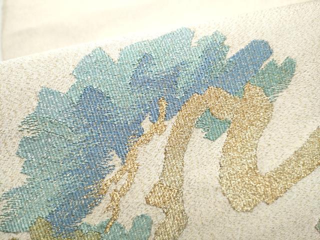 平和屋着物●太鼓柄袋帯 綴れ 松彩 金糸 正絹 逸品 CABC5511hy