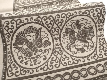 平和屋着物●全通柄袋帯 鳥獣花文 鈴乃屋扱い 正絹 逸品 CABC5535hy