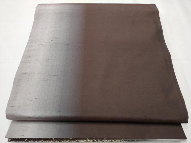 平和屋着物●両面 全通柄袋帯 紬地 鱗文様 金糸 さが美扱い 正絹 逸品 CABC5543hy