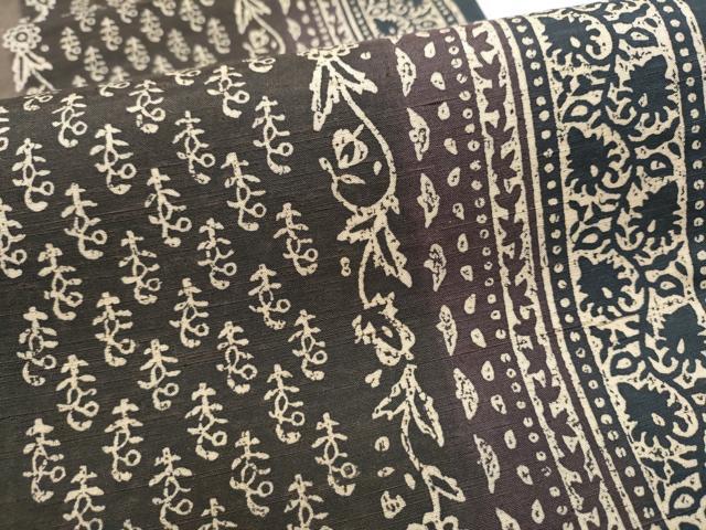 平和屋着物●全通柄袋帯 紬地 花間道 正絹 逸品 CABC5546hy