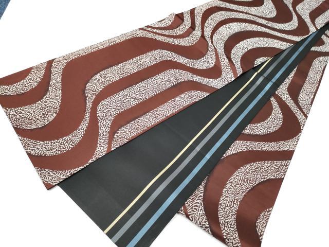 平和屋着物●両面 全通柄袋帯 流水文 正絹 逸品 CABC5547hy