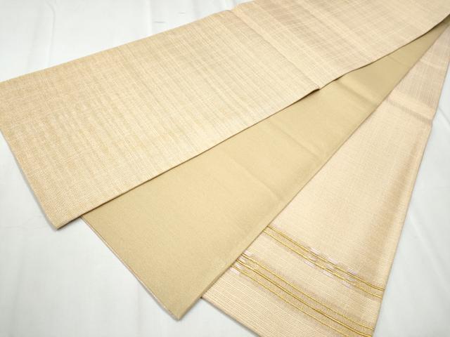 平和屋着物●太鼓柄袋帯 横段文 金糸 正絹 逸品 CABC5558hy