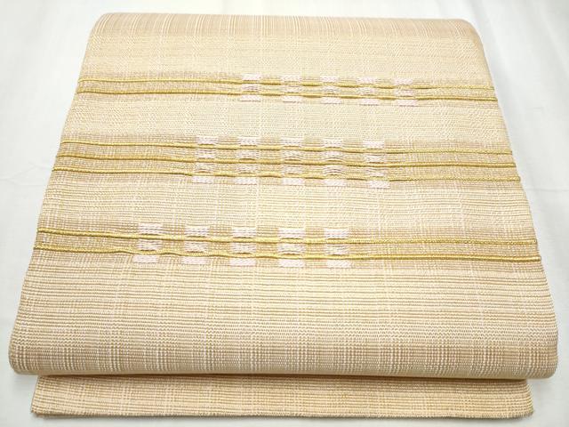 平和屋着物●太鼓柄袋帯 横段文 金糸 正絹 逸品 CABC5558hy