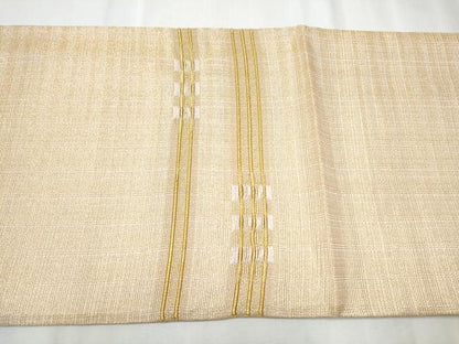 平和屋着物●太鼓柄袋帯 横段文 金糸 正絹 逸品 CABC5558hy