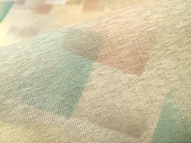平和屋着物●両面 六通柄袋帯 作家物 色紙重ね文 銀糸 正絹 逸品 CABC5559hy