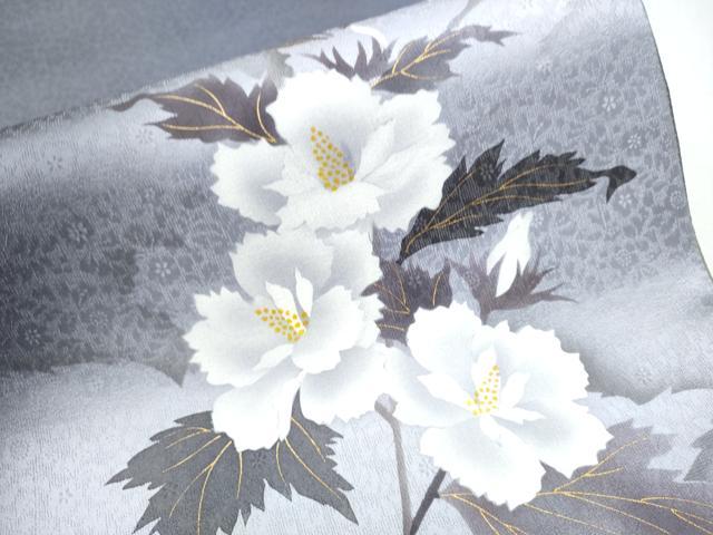 平和屋着物●京の匠日展作家 丹下雄介 太鼓柄袋帯 枝牡丹 金彩 正絹 逸品 CABC5563hy
