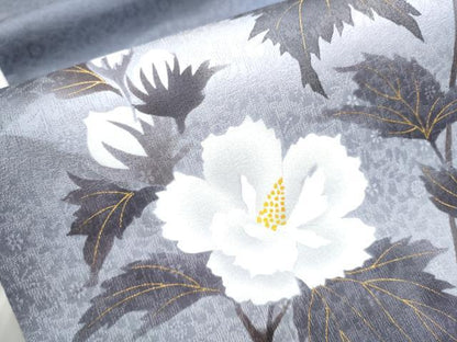 平和屋着物●京の匠日展作家 丹下雄介 太鼓柄袋帯 枝牡丹 金彩 正絹 逸品 CABC5563hy