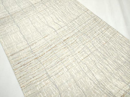 平和屋着物●六通柄袋帯 霞文 金銀糸 正絹 逸品 CABC5573hy