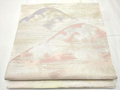平和屋着物●西陣 川島織物 六通柄 本袋帯 遠山霞文 金銀糸 正絹 逸品 CABC5583hy