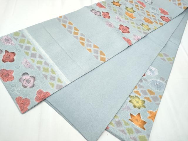 平和屋着物●六通柄袋帯 舞花文 正絹 逸品 CABC5588hy
