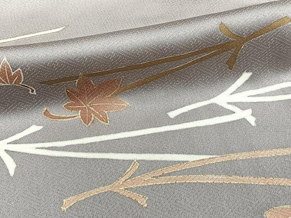 平和屋着物■豪華色留袖　吹き寄せ文　松ぼっくり　暈し染め　金彩　正絹　逸品　CABC5657xi