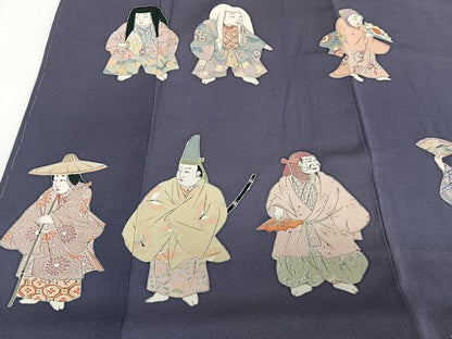 平和屋着物●染色作家 おだに武士 色留袖 人物文 暈し染め 金彩 正絹 逸品 CABC5666xi