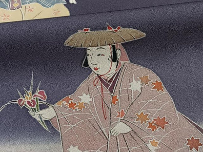 平和屋着物●染色作家 おだに武士 色留袖 人物文 暈し染め 金彩 正絹 逸品 CABC5666xi