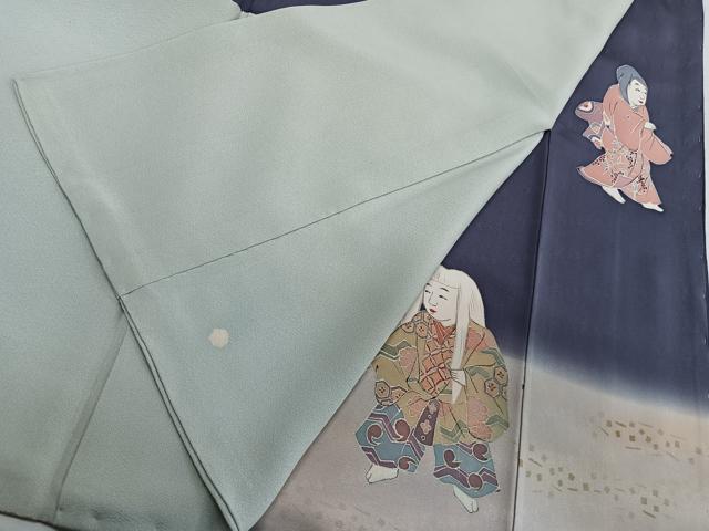 平和屋着物●染色作家 おだに武士 色留袖 人物文 暈し染め 金彩 正絹 逸品 CABC5666xi