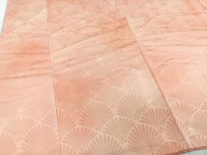 平和屋着物■上質な小紋　花青海波地紋　暈し染め　正絹　逸品　CABC5671xi