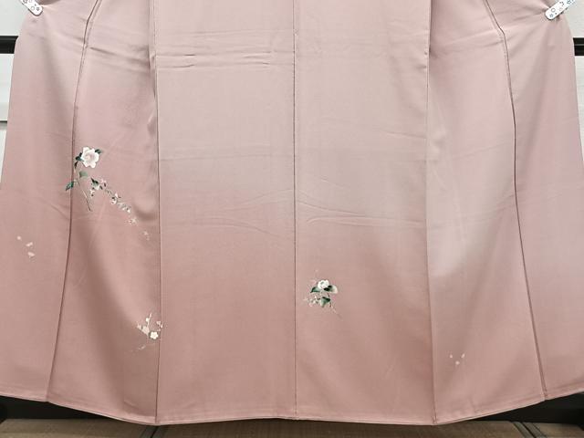 平和屋着物■色留訪問着　草花文　暈し染め　正絹　逸品　CABC5678xi