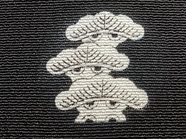 平和屋着物■豪華黒留袖　駒刺繍　地紙花文　暈し染め　金彩　正絹　逸品　CABC5701xi