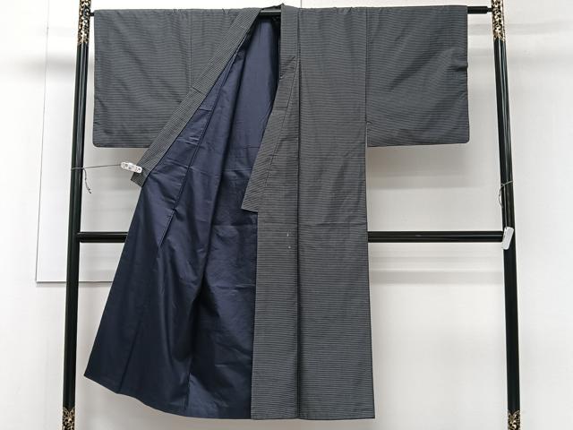 平和屋着物■男性　紬　亀甲文　総詰め　正絹　逸品　CABC5720xi