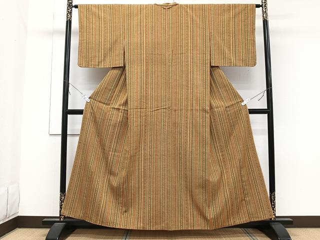 平和屋着物■上質な紬　花間道　正絹　逸品　CABC5739xi