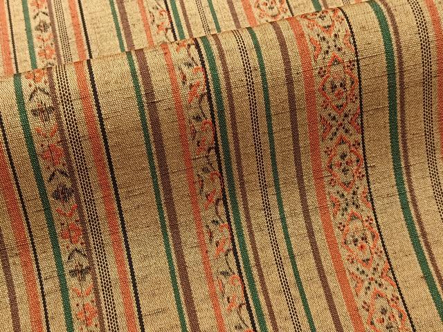 平和屋着物■上質な紬　花間道　正絹　逸品　CABC5739xi