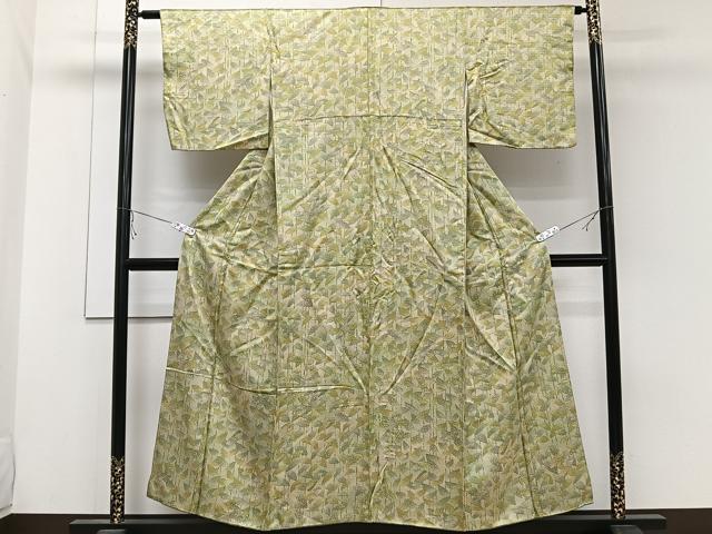 平和屋着物■上質な小紋 草葉文 正絹 逸品 CABC5772xi