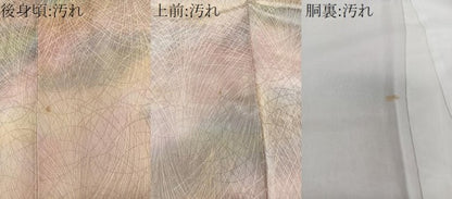 平和屋着物■上質な小紋 草花文 暈し染め 正絹 逸品 未使用 CABC5799xi