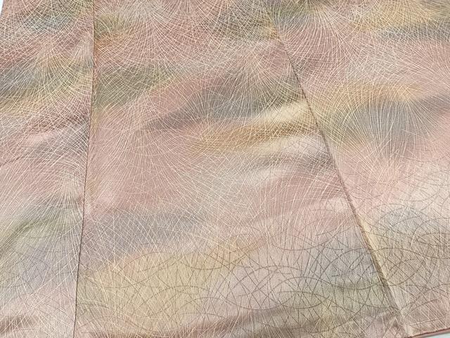 平和屋着物■上質な小紋 草花文 暈し染め 正絹 逸品 未使用 CABC5799xi