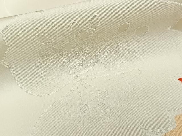 平和屋着物■上質な小紋 地紋お越し 蔦の葉文 カラー胴裏：伽羅色 正絹 逸品 未使用 CABC5802xi