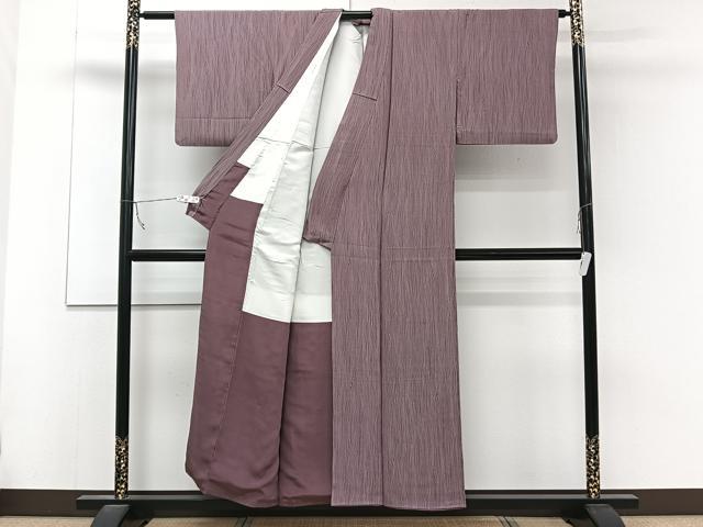 平和屋着物■上質な小紋 杢目地紋 正絹 逸品 CABC5807xi