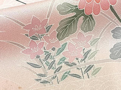 平和屋着物■訪問着 御所車花文 暈し染め 金銀彩 正絹 逸品 CABC5810xi