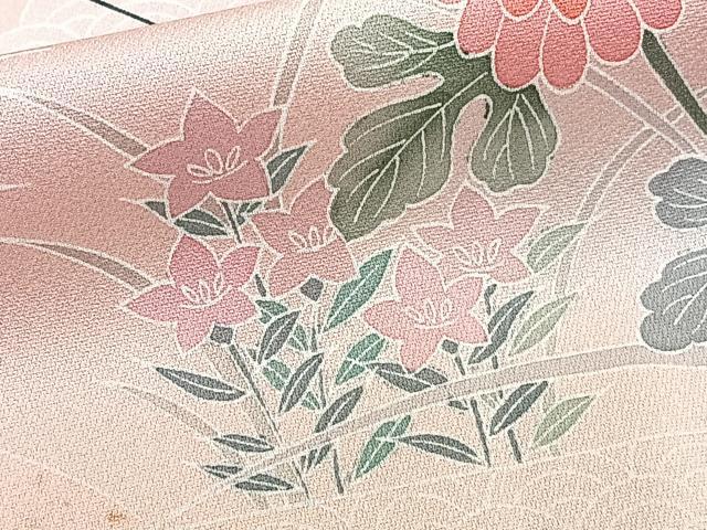 平和屋着物■訪問着 御所車花文 暈し染め 金銀彩 正絹 逸品 CABC5810xi