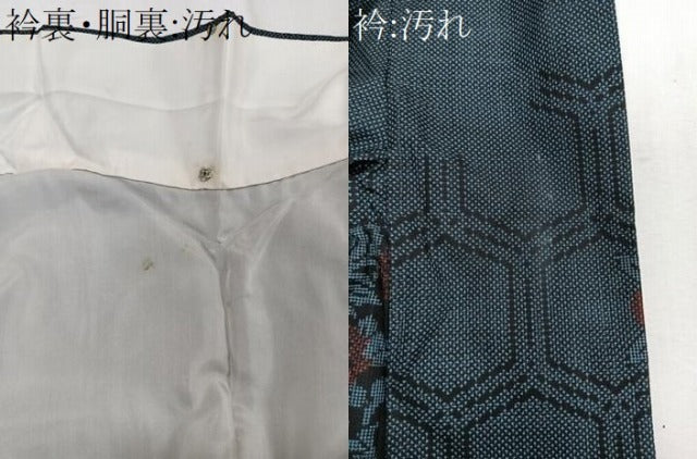 平和屋着物□本場大島紬 7マルキ 亀甲花丸文 正絹 逸品 CABC5817xi