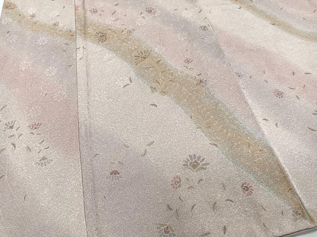 平和屋着物■上質な小紋 舞花文 暈し染め 正絹 逸品 CABC5828xi