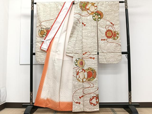 平和屋着物□豪華振袖 駒刺繍 花鼓文 金彩 正絹 逸品 CABC5831xi