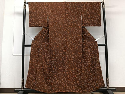 平和屋着物■上質な小紋 草花尽くし 正絹 逸品 CABC5836xi