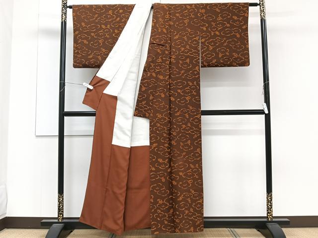 平和屋着物■上質な小紋 草花尽くし 正絹 逸品 CABC5836xi