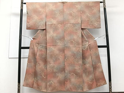 平和屋着物■上質な小紋 草花文 暈し染め 金彩 正絹 逸品 CABC5837xi