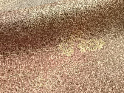 平和屋着物■上質な小紋 草花文 暈し染め 金彩 正絹 逸品 CABC5837xi