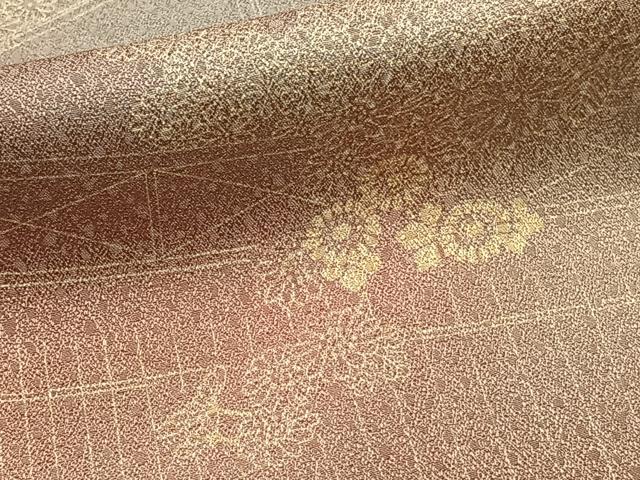 平和屋着物■上質な小紋 草花文 暈し染め 金彩 正絹 逸品 CABC5837xi