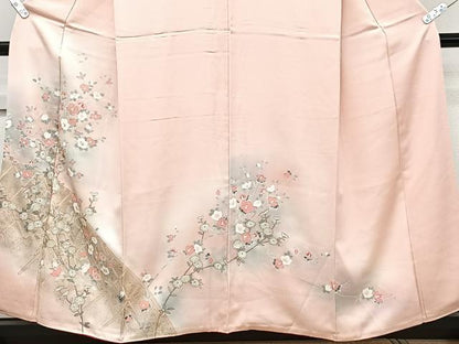 平和屋着物■訪問着 籬花文 暈し染め 金銀彩 正絹 逸品 CABC5861xi