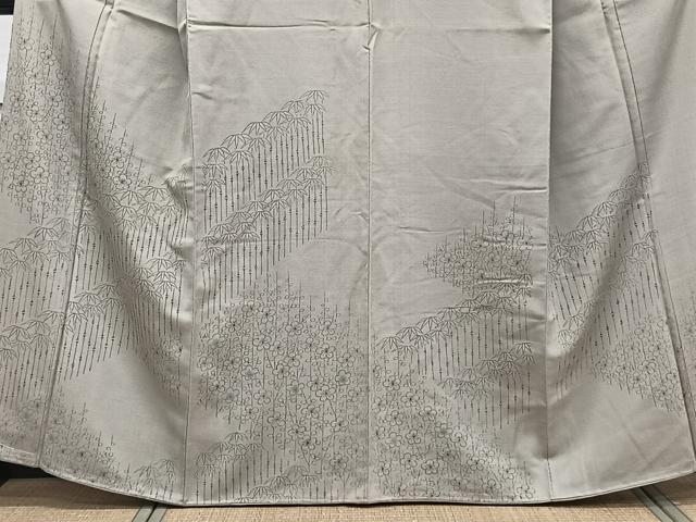 平和屋着物■訪問着 笹梅文 正絹 逸品 CABC5871xi