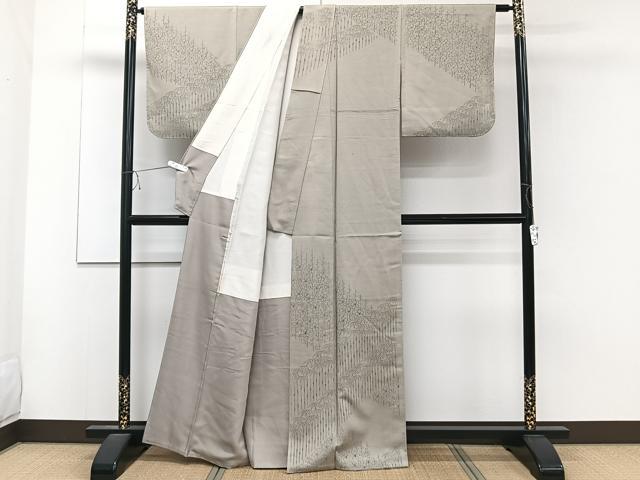 平和屋着物■訪問着 笹梅文 正絹 逸品 CABC5871xi