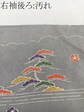 平和屋着物■訪問着 草花文 正絹 逸品 未使用 CABC5884xi